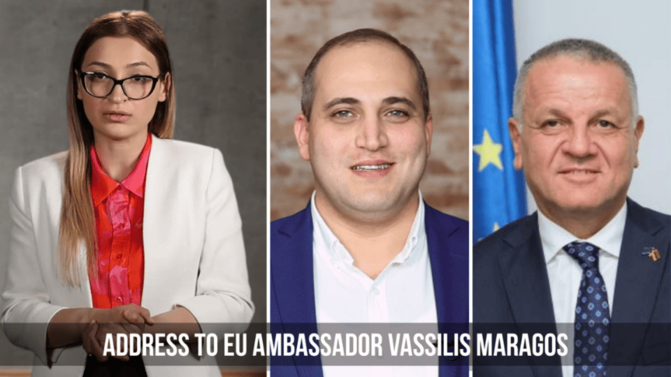 Քաղբանտարկյալ Նարեկ Սամսոնյանի կնոջ ուղերձը ՀՀ-ում ԵՄ դեսպան Վասիլիս Մարագոսին